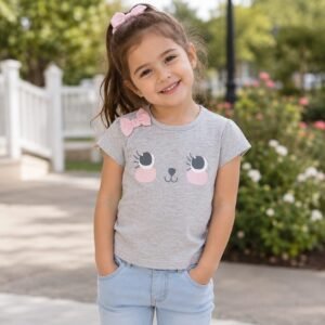 Face Bow Girls T-Shirt