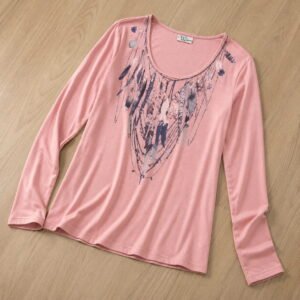 Pink Long Sleeve Top