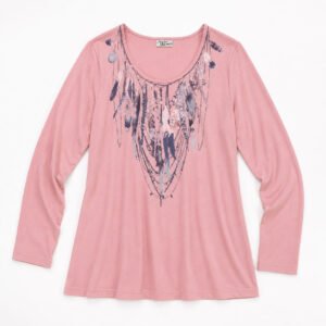Pink Long Sleeve Top