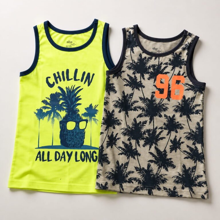 Kids’ sleeveless tank tops