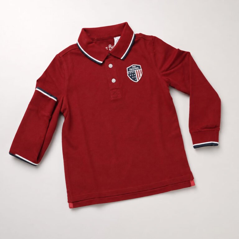long-sleeve polo shirt