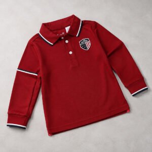 long-sleeve polo shirt